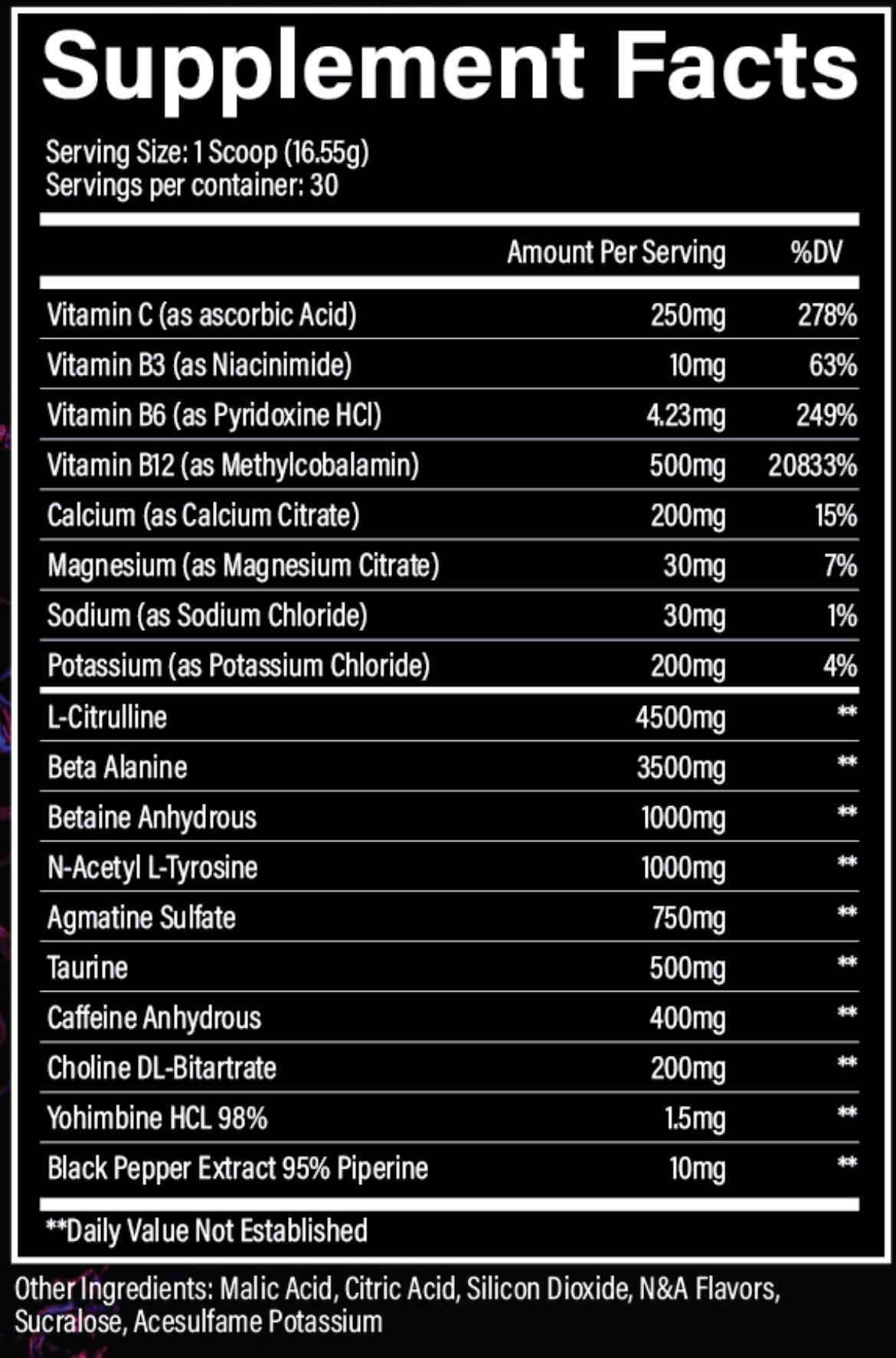 Blackout Surge Pre-workout